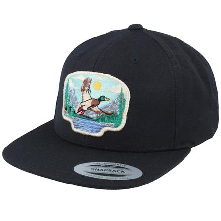 Wild Spirit - Schwarz snapback Cap - Rouen Duck Patch Black Snapback @ Hatstore