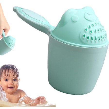 Duschkopp - Duschkopp - Hårsköljkopp för bebisar - Schamposköljkopp för bad - Bebis Hårklippningsskölj - Skyddar ögon och ansikte - Bad Vattenkanna -
