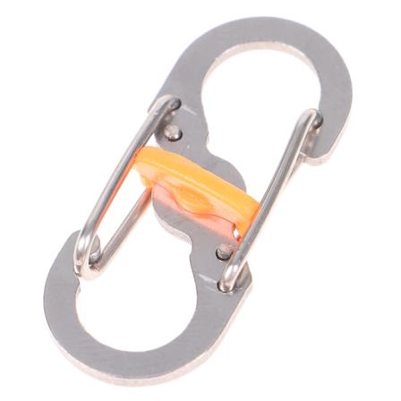 Outdoor Camping Carabiner avaimenperä lukolla 8 muotoinen S-solki Silver 1 pc