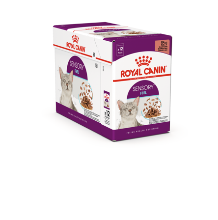 Royal Canin - Feline Sensory Feel Gravy 85 g x 12 stk - porsjonsposer - Katt - Kattefôr & kattemat - Våtfôr og våtmat - ZOO.no