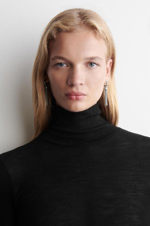 COS Women's Tasselled Earrings in Silver