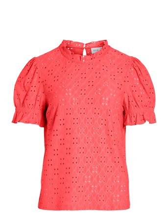 Vila | Vikawa S/S Flounce Top - Noos | S