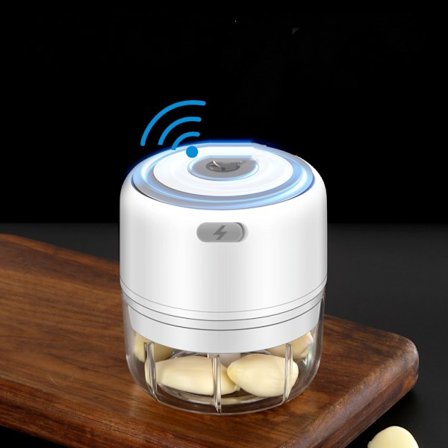 Mini mathakker, trådløs bærbar elektrisk hvitløkshakker, blender matprosessor, USB-lading, BPA-fri, enkel å rengjøre, for baby