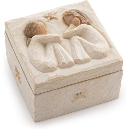 Friendship Keepsake Box, Forever True, Forever Friends, Holds Jewelry and Treasures, Carving of Best Friends or Sisters