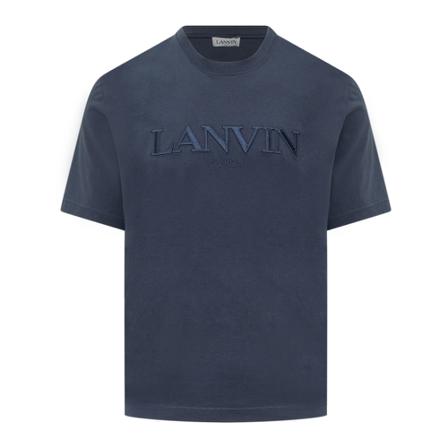 Lanvin, T-shirts Blauw, Heren, Maat:M