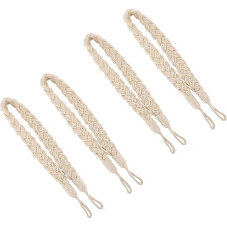 4 stk. gardinstropper, gardinbindebånd, gardin- og persiennetilbehør