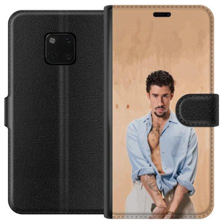 Yhteensopiva Lompakkokotelo Huawei Mate 20 Pro Bad Bunny Super Bowl-inspiroima grafiikka, jossa NFL-trofe ja San Franciscon silta urheilusuunnitteluss