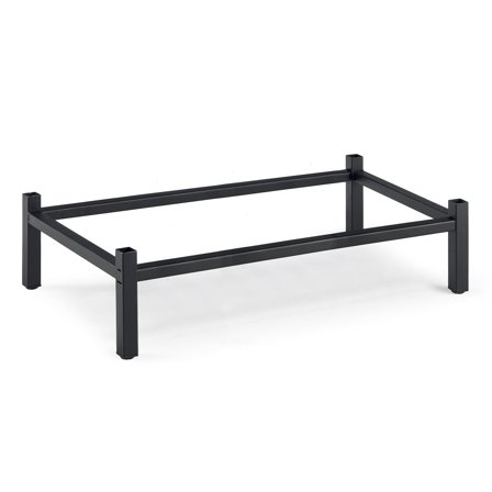 Beingestell für Spind mit 2 Modulen, B 800 mm, schwarz