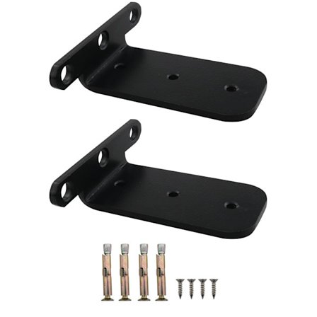 Sorte flytende hyllebraketter Brakett for hyller Heavy Duty Tykkere og bredere skjult stagforbindelse Vinkelbraketter 2 stk