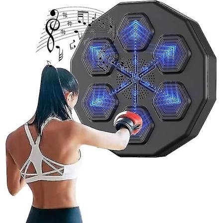2024 Smart Musikkboksingmaskin Veggmontert Elektronisk Boksingspute Barn/Voksne Boksingstreningsmaskin 2023 Hot 2024 Ny 100% Black Boxer Gift Gloves