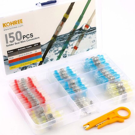 Varmekrympeslange Terminal Loddeøje Elektrisk Kobber Loddetråd