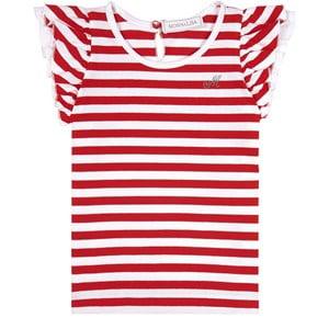 Monnalisa White Stripe Jersey Top 12 months - Tops - 12 months - White - Mädchen