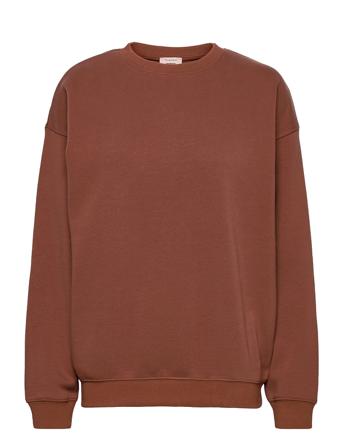 Pullover Ls Sweat-shirt Tröja Brun Barbara Kristoffersen By Rosemunde