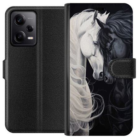 Kompatibelt Plånboksfodral till Xiaomi Xiaomi Redmi Note 12 Pro Hästen i kärlek