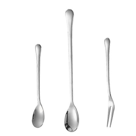 Dessertskeer Is Skeer Salatgafler Bestiksæt Genanvendelige Frugt Appetitvækker Dessertgafler Til Husholdningsbrug Eller Camping Sølv DEA