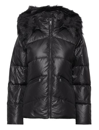 Essential Real Down Jacket Fôret Jakke Svart Calvin Klein