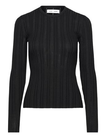 Lea Crew Neck 15025 Tops Knitwear Jumpers Black Samsøe Samsøe