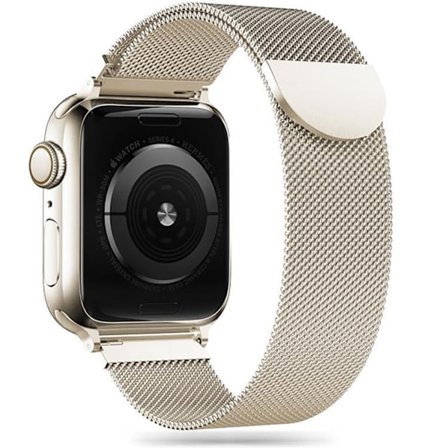 Tech-Protect Milaneseband Apple Watch 6/7/8/9/10/SE (40/41/42mm) Starlight