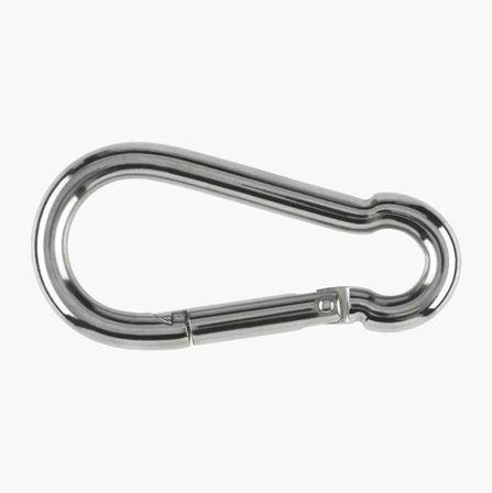 Biltema - Karabinkrok rustfritt 11 x 120 mm