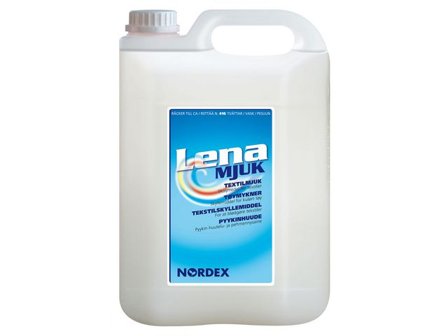 NORDEX Sköljmedel Lena Soft för professionellt bruk, flytande koncentrat, grön, fräsch, 5l - Lyreco - Städ och hygien - Tvättmedel och klädvård - 