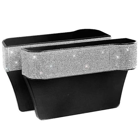 Bling Bilorganisator Frontspautfyllelse med Krystall Rhinestones Diamant, Bilorganisator