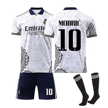 Real Madrid 22-23 Dragon tyyli Jersey MODRIC Nro 10 Jalkapallopaita setti