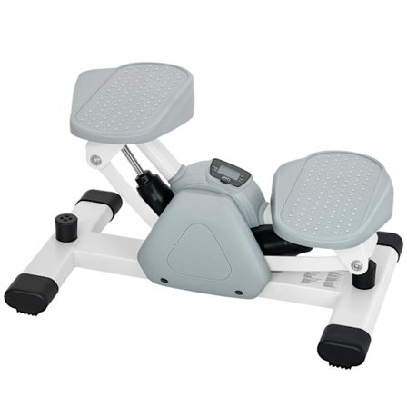 Mini-stepper för hemmet med LCD-skärm, upp-och-ner-stepper med halkfria pedaler, stepper-hemtränare upp till 100 kg, för benträning, träning hemmakont