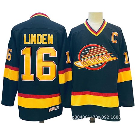 Kirjailtu jääkiekkopaita – Vintage-tyylinen treeniurheilupaita *XXXL/56* Canucks 16-1 Canucks