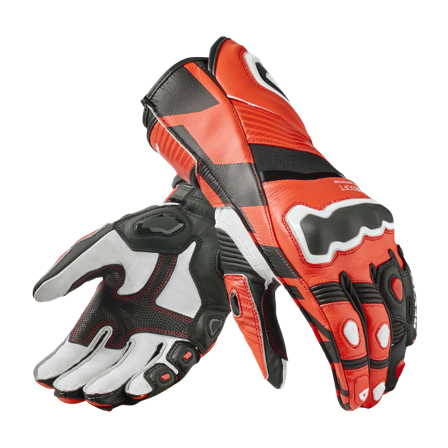 Guantes de Moto REV ́IT! Jerez 4 Rojo Neón/Negro XL