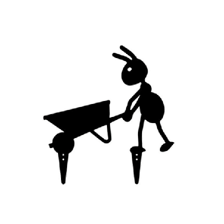 Havepynt Myrer Metal Myrer Havepynt Gård Metal Kunst Baghave Plæne Pæle Pynt Myrer Gar