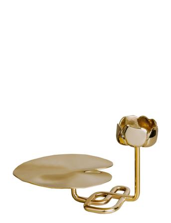 Candlestand Ninfea No.2 Home Decoration Candlesticks & Lanterns Candlesticks Gold Hilke Collection