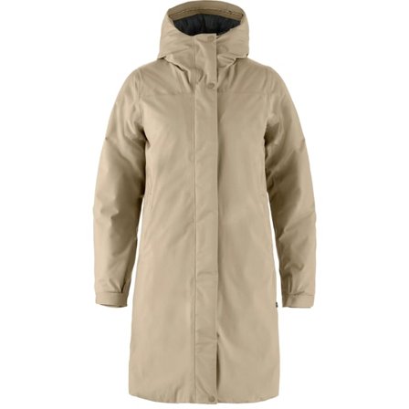 Fjällräven Women's HC hydratic Padded Parka in Fossil, Primaloft | Size: XL
