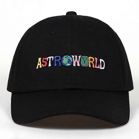 Astroworld Broderet Baseball Kasket Rapper Travis Scott Album Blød Top Kasket~SNNGV