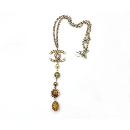 Chanel Vintage Pre-owned Metal chanel-smykker Gul, Dame Vintage Smykker, Størrelse: ONE Size