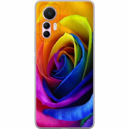 Xiaomi 12 Lite Genomskinligt Skal Rainbow Rose