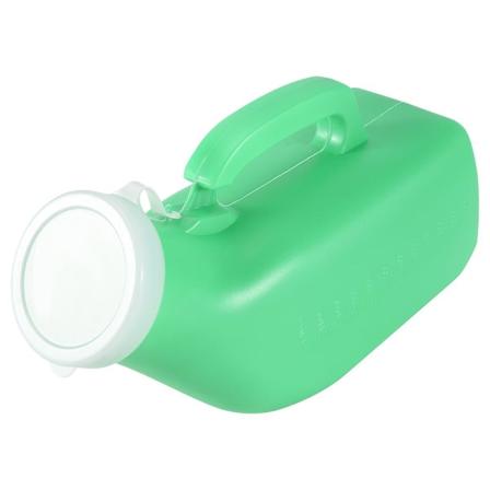 Mandlig Urinflaske med låg autoklaverbar til rejse camping patient 1,2 liter