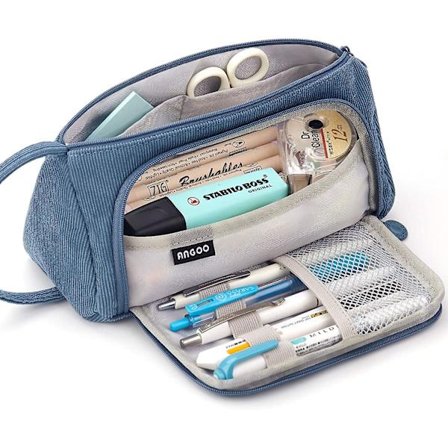 Multifunksjonell blyantboks med dobbel passordlås, stor kapasitet plast stasjonær etui kombinasjonslås blyantboks arrangør for barn, jenter og 