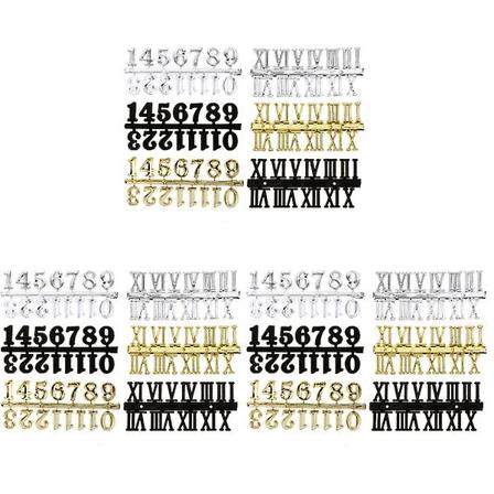 24 stk Veggklokke Tall Klokkeutskifting Arabiske Tall Og Romerske Tall 18 stkM 18 pcs M