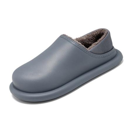 Herr Rund Tå Fuzzy Winter Home Shoe Vattentäta Varma Tofflor