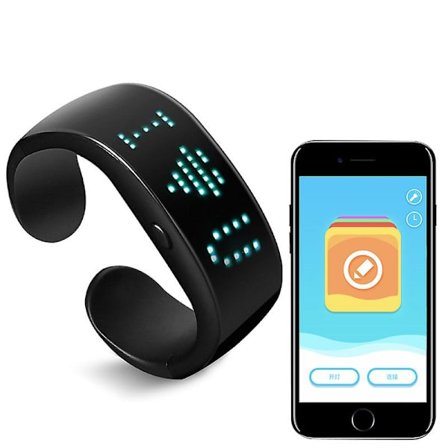 LED-displayarmband Luminous Armband Bluetooth App Redigering Lysande Armband