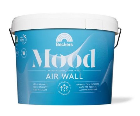Beckers Väggfärg, Mood Air Wall helmatt, 10L, Vit, Färg & tapeter