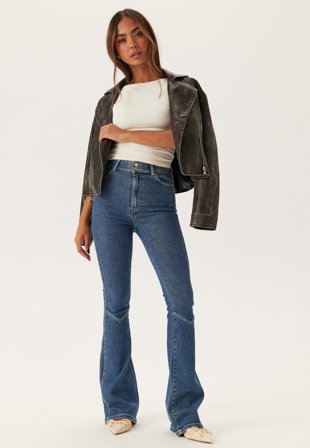 Dr. Denim Moxy Flare V Cut Cape Mid Plain Vaatteet