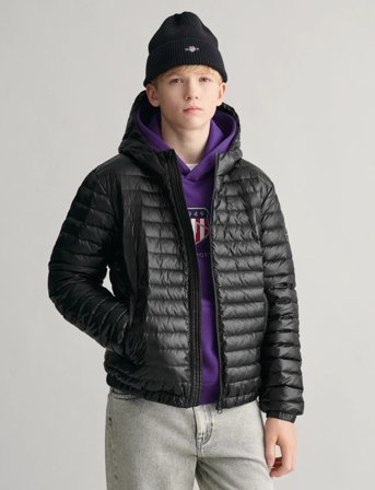 GANT Shiny Light Padded Down Jacket - Black - 170