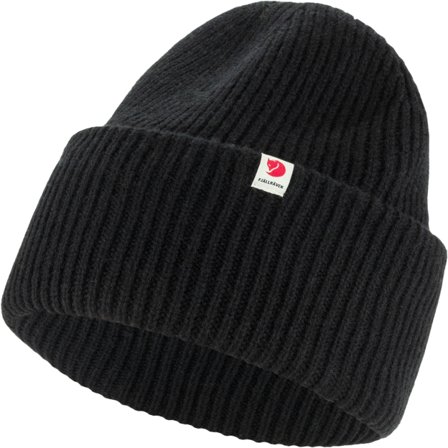 Fjällräven Heavy Beanie One Size - unisex - Black - Kaps, Lues & beanies