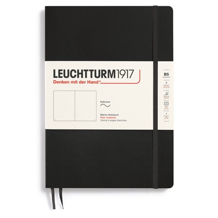 Leuchtturm1917 Notebook B5 Softcover Dotted Black