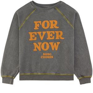 Kids - Bobo Choses Gray Forever Now Sweatshirt 8-9 Years - Jumpers and knitwear - 8-9 years - Grey - Junge