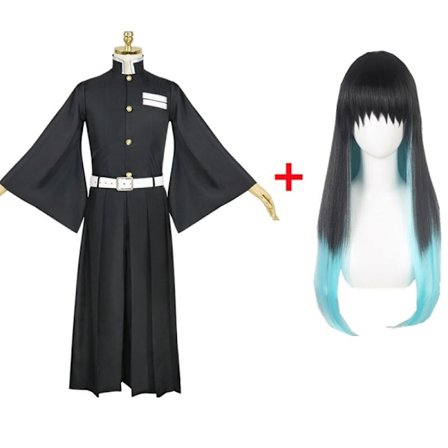 Tokitou Muichirou Cosplay Demon Slayer Kimetsu no Yaiba Kostyme Kisatsutai Uniform Sett Halloweenfest Anime Klær A4