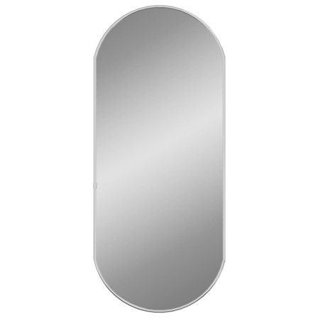vidaXL Väggspegel silver 70x30 cm oval