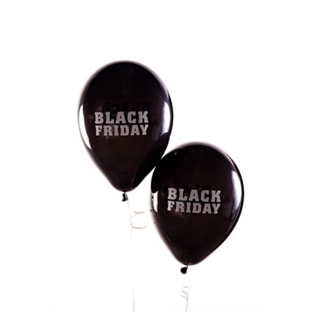 Latexballong Black Friday Svart 10-pack
