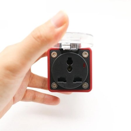 Bärbar 220V Typ 2 Hane Plug till Schuko Socket EV Laddning Adapter